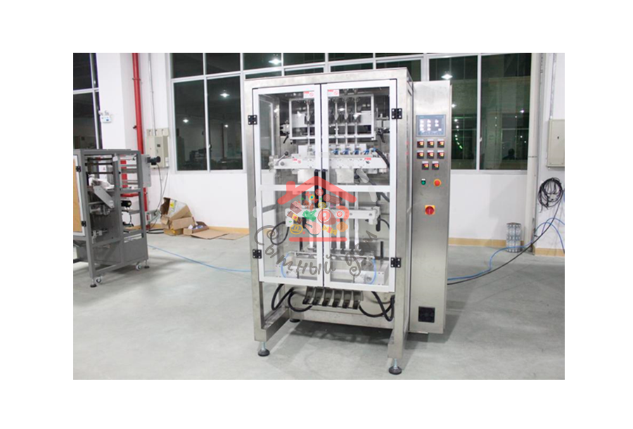 Четырехрядная машина с жидкостным дозатором для упаковки стиков Модель: MLP-480-04L