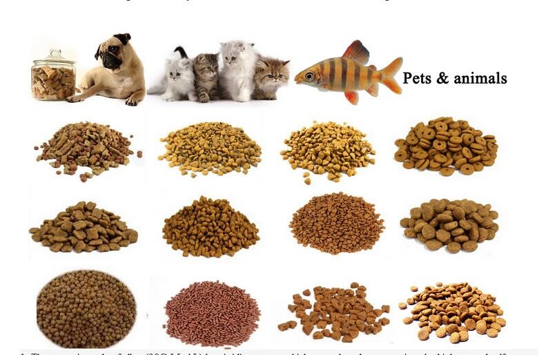  Производимые гранулы кормов для домашних животных